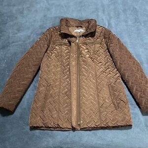 Preston & York Women’s Brown/Gold Quilted Jacket